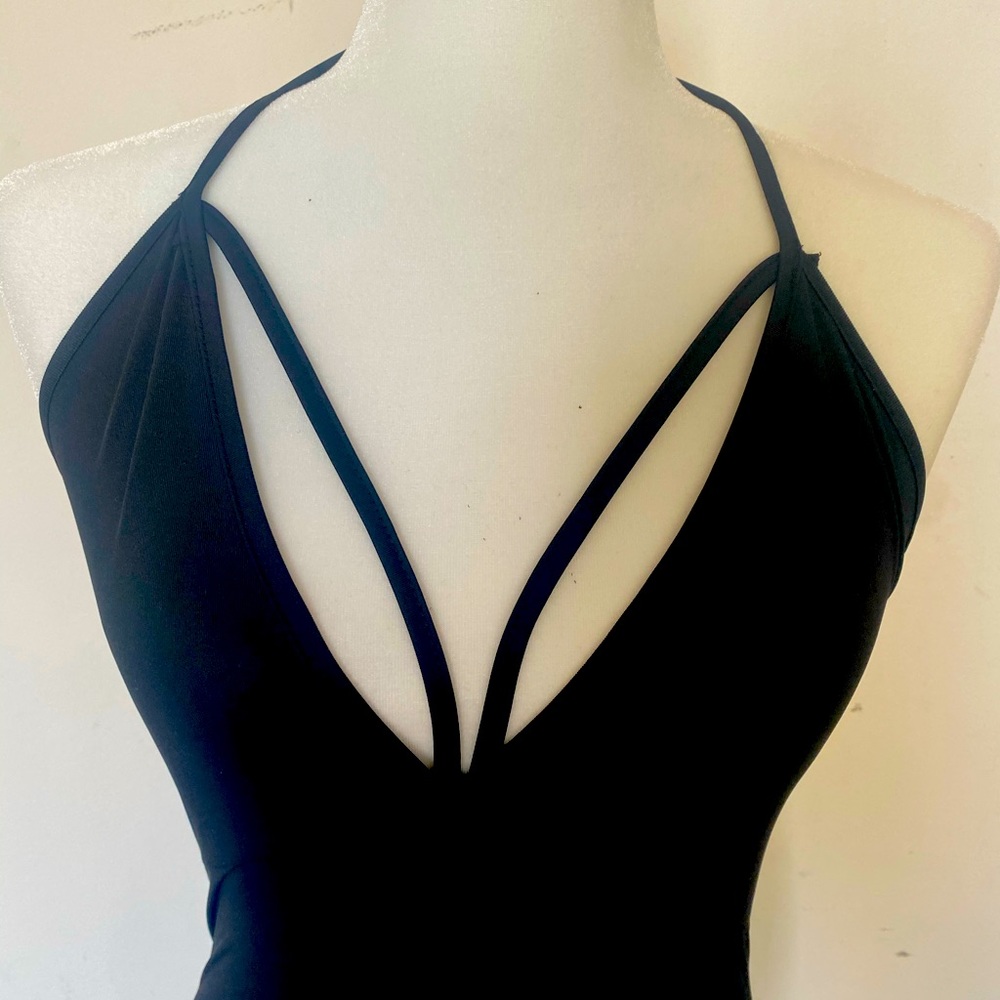 Strappy black dress